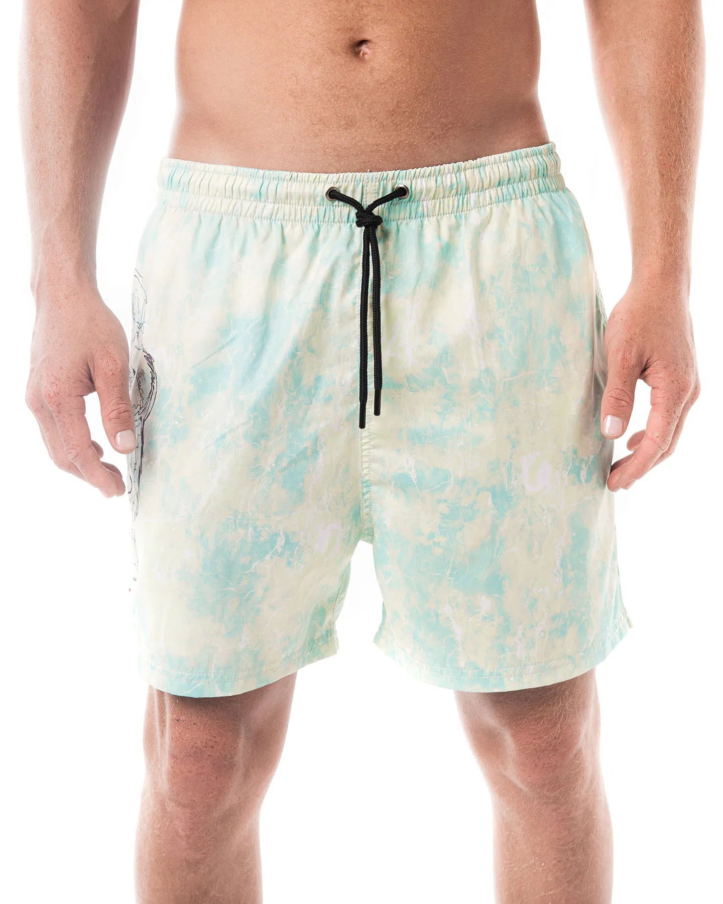 PRINTED SWIM SHORTS | GREEN