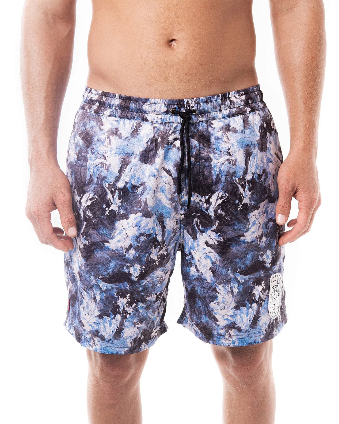 MARBLE SHORT WITH LOGO