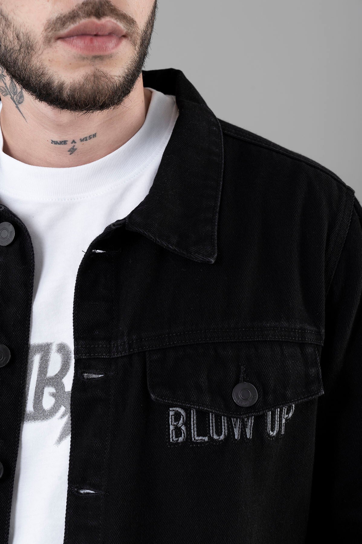 DENIM BLOW UP WORLD JACKET