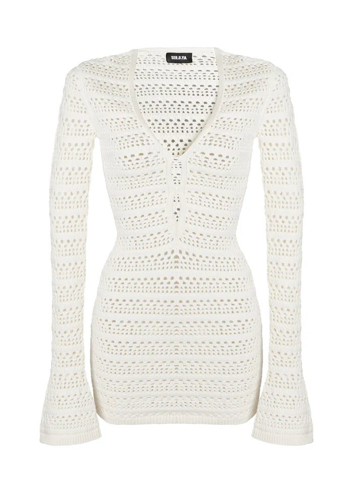 SEROYA - NORI CROCHET MINI DRESS