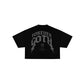 Forever Goth black crop top