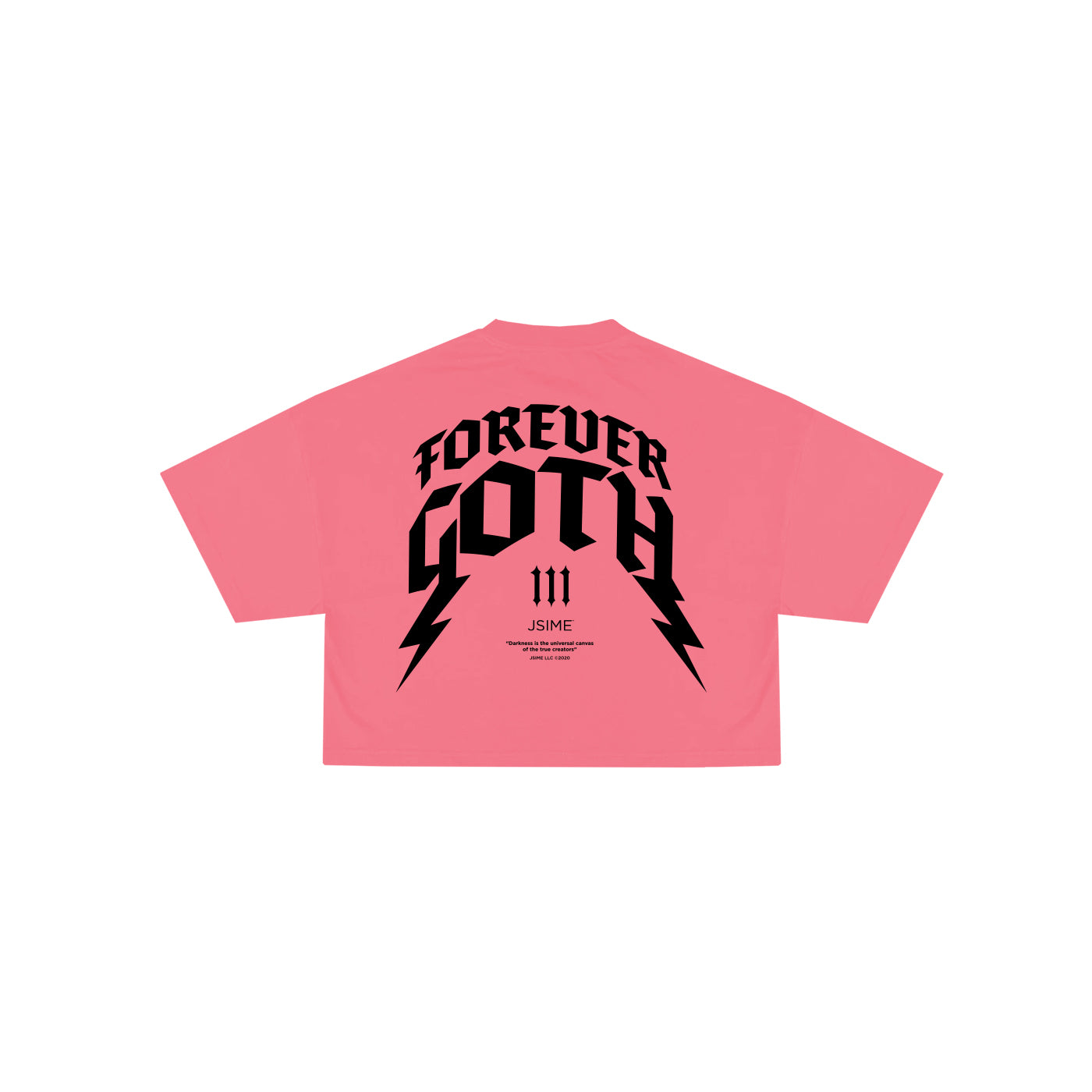 Forever Goth pink crop top
