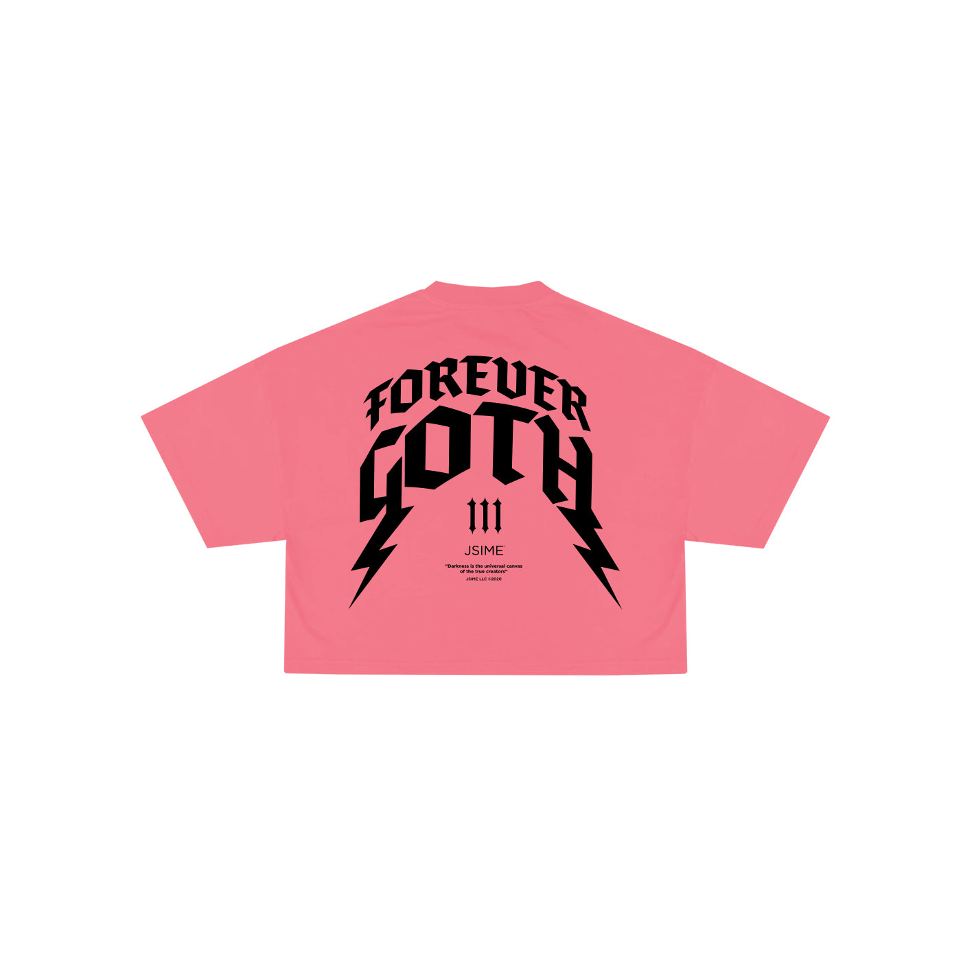 Forever Goth Pink Crop Top