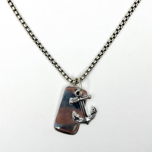 WE l  anchor faith pendant