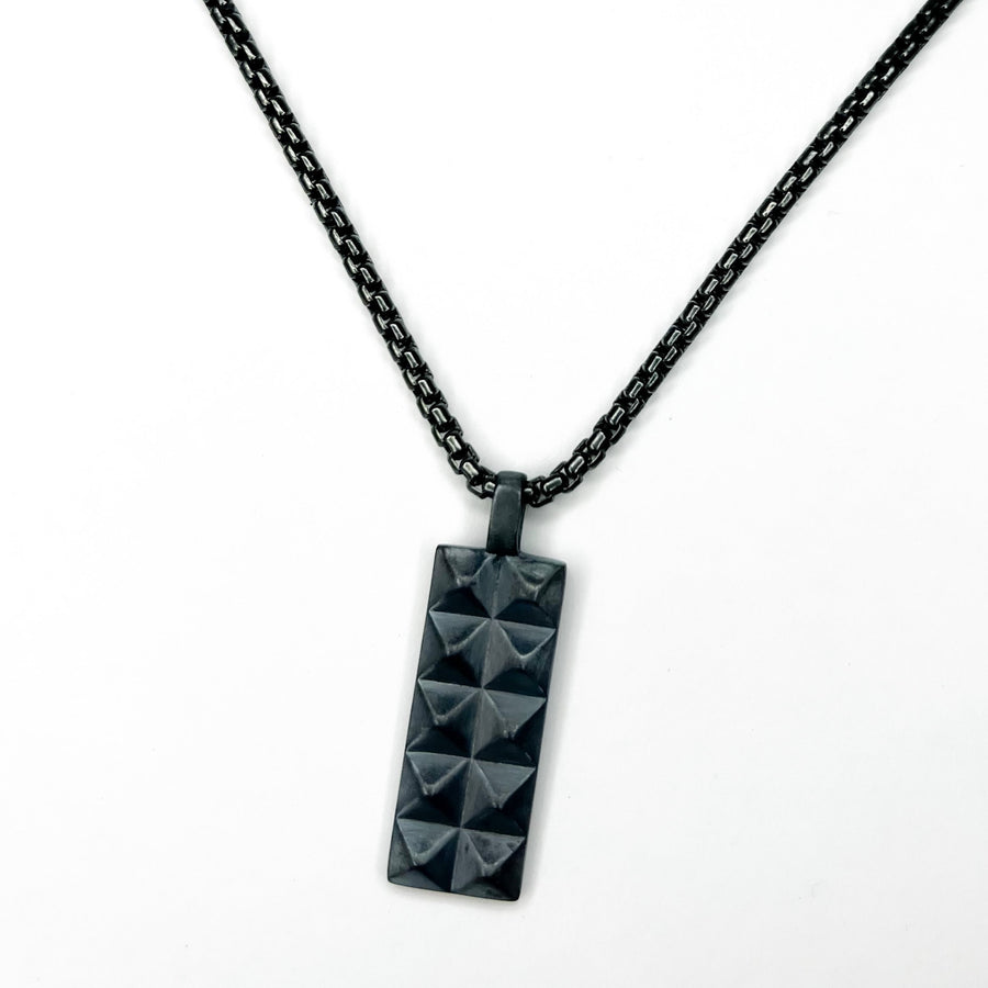 WE l double pyramid pendant