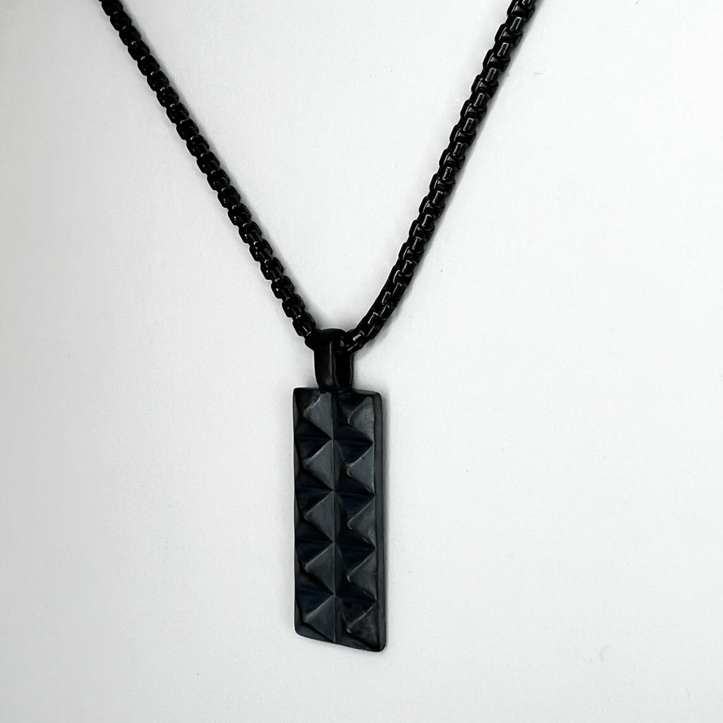 WE l double pyramid pendant