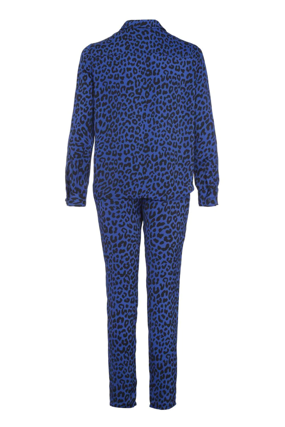 BOUBOU l Blue cheetah pants for Men