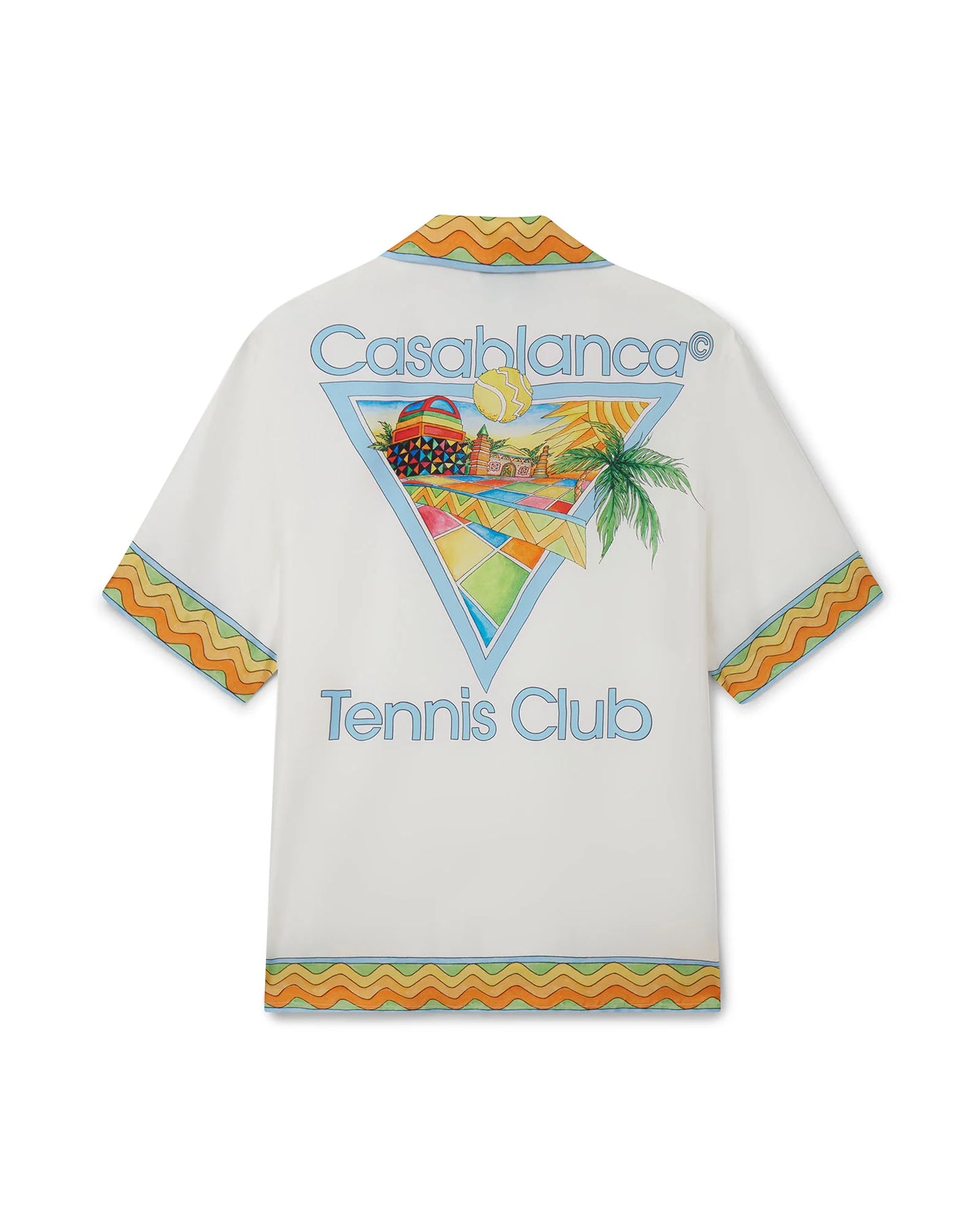 CASABLANCA Afro Cubism Tennis Club Silk Shirt