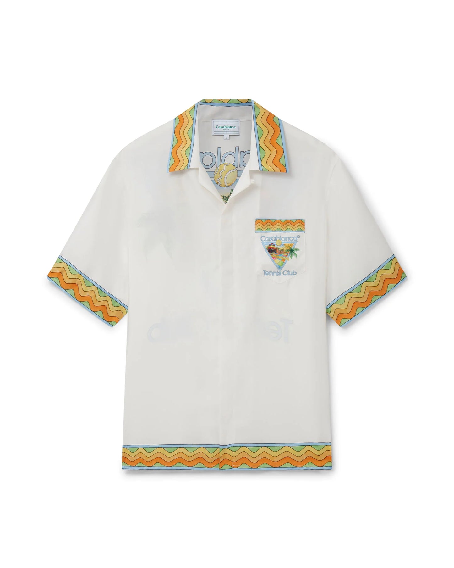 CASABLANCA Afro Cubism Tennis Club Silk Shirt