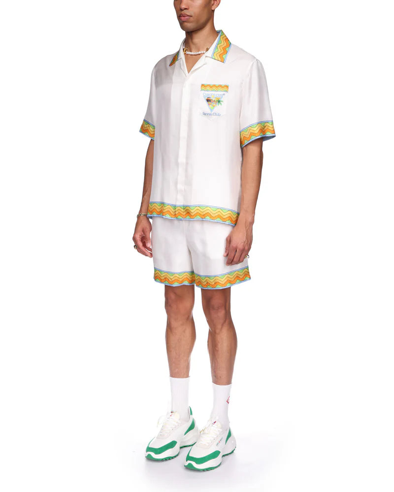 CASABLANCA Afro Cubism Tennis Club Silk Shirt