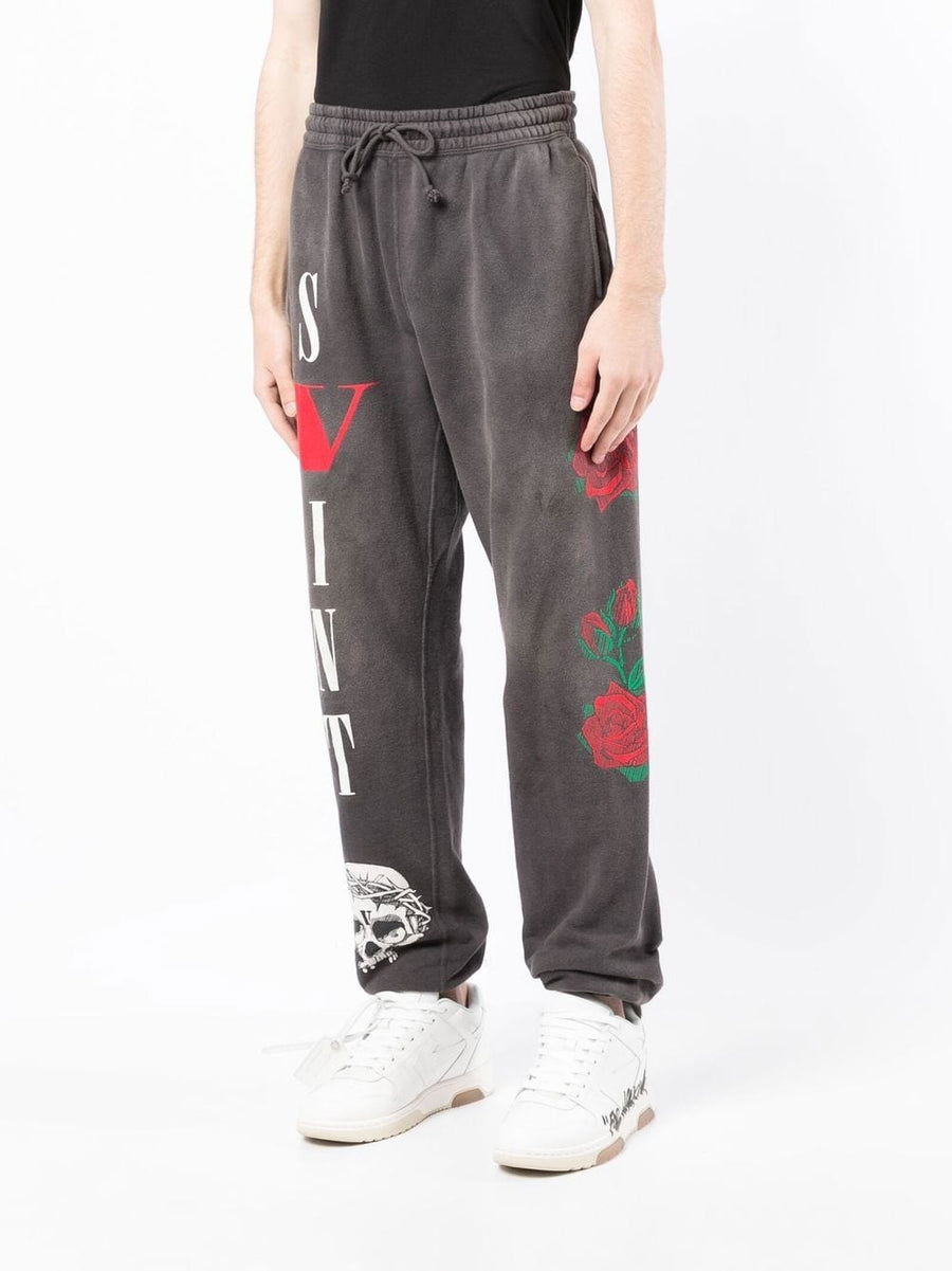 SAINT MXXXXXX x Vlone logo-print joggers