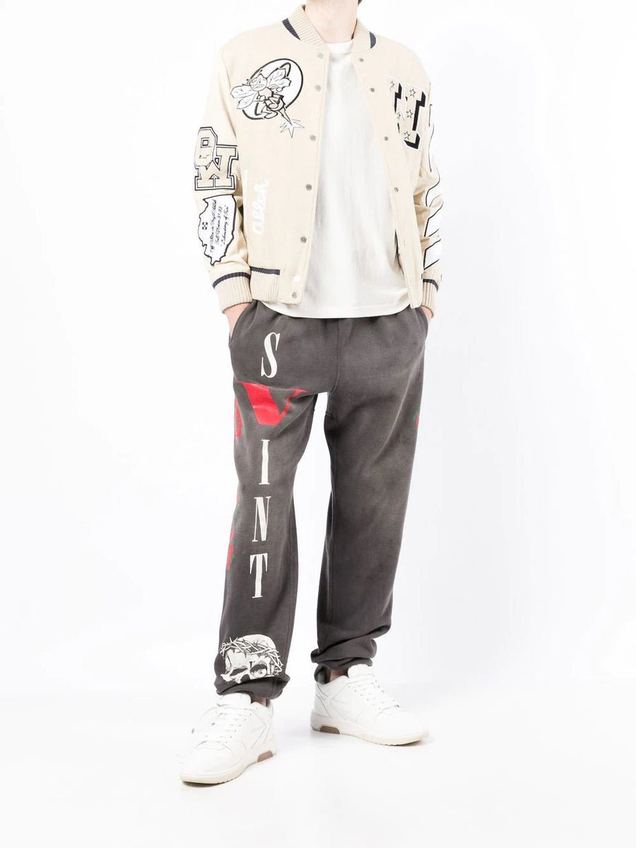 SAINT MXXXXXX x Vlone logo-print joggers