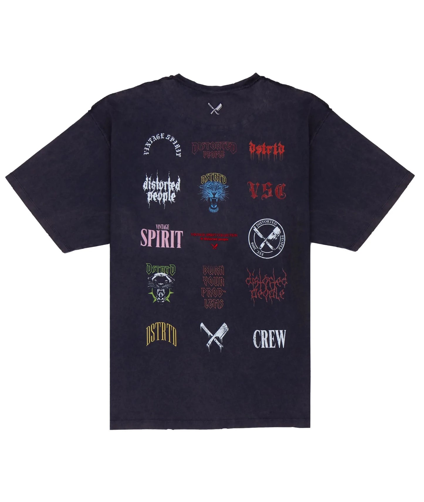 DPC- WASHED GREY MULTICOLOR LOGO