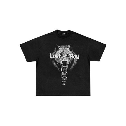 Lost Boy Wolf Black Tee | JSIME