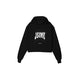 Metal Logo Cropped Hoodie