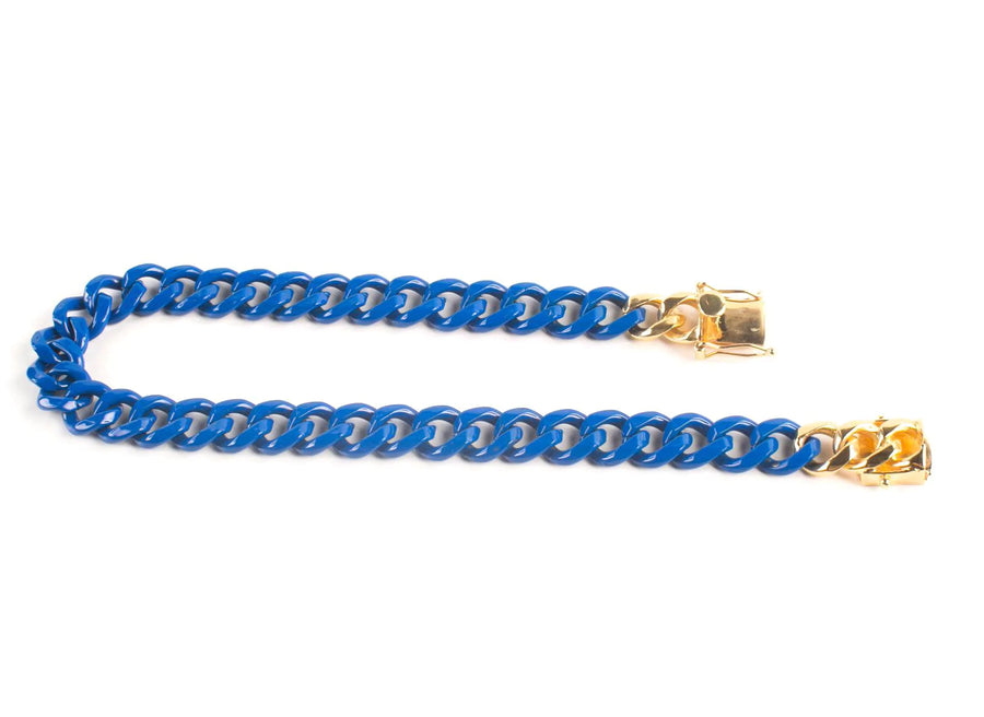 HUES - COBALT BLUE BOX CLASP NECKLACE