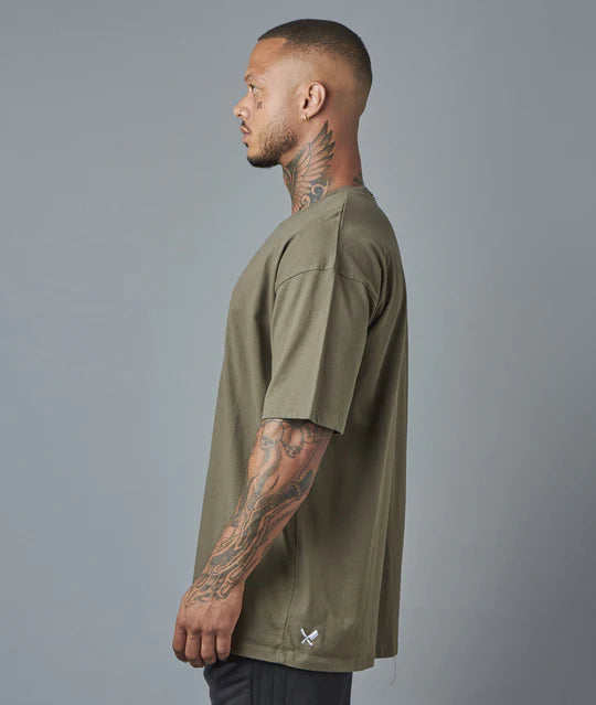 DPC- CLASSIC HEAVY OVERSIZE SUB OLIVE T- SHIRT