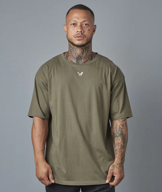DPC- CLASSIC HEAVY OVERSIZE SUB OLIVE T- SHIRT