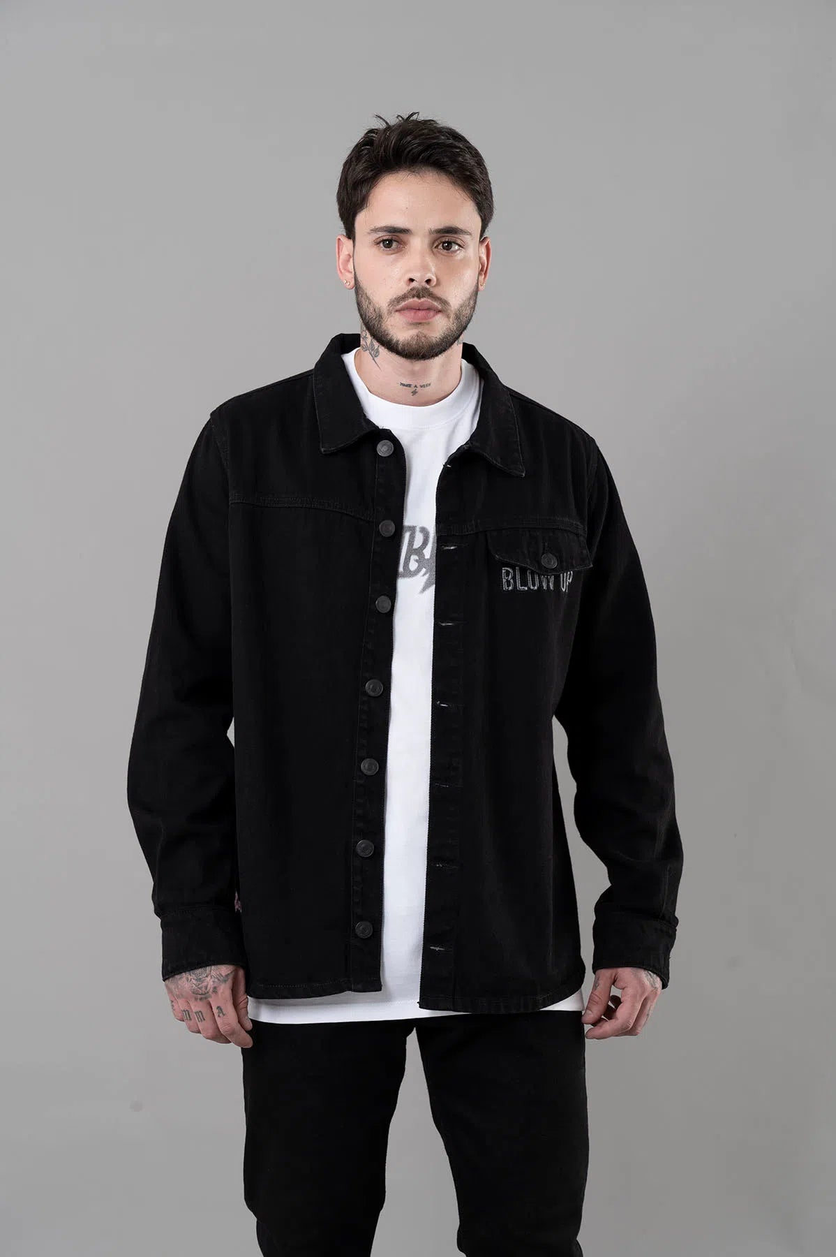 DENIM BLOW UP WORLD JACKET