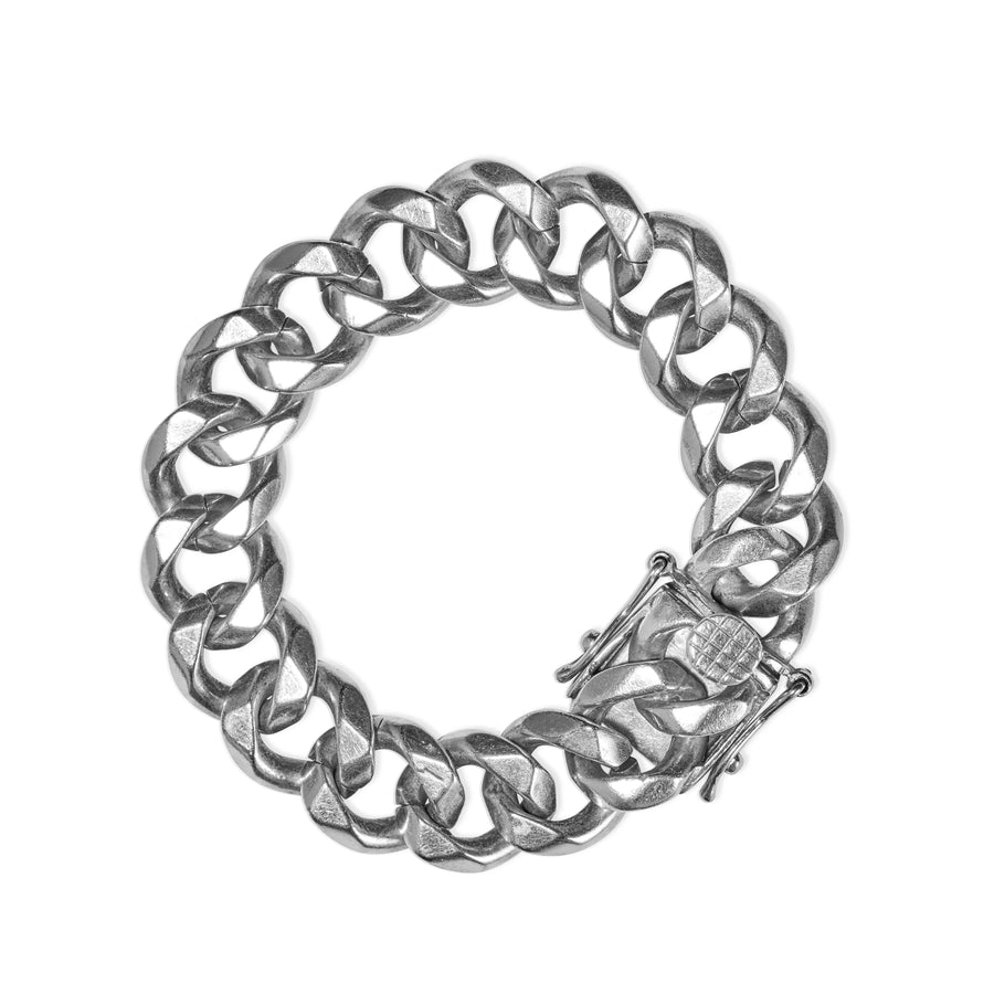 HUES - SILVER  BOX CLASP BRACELET