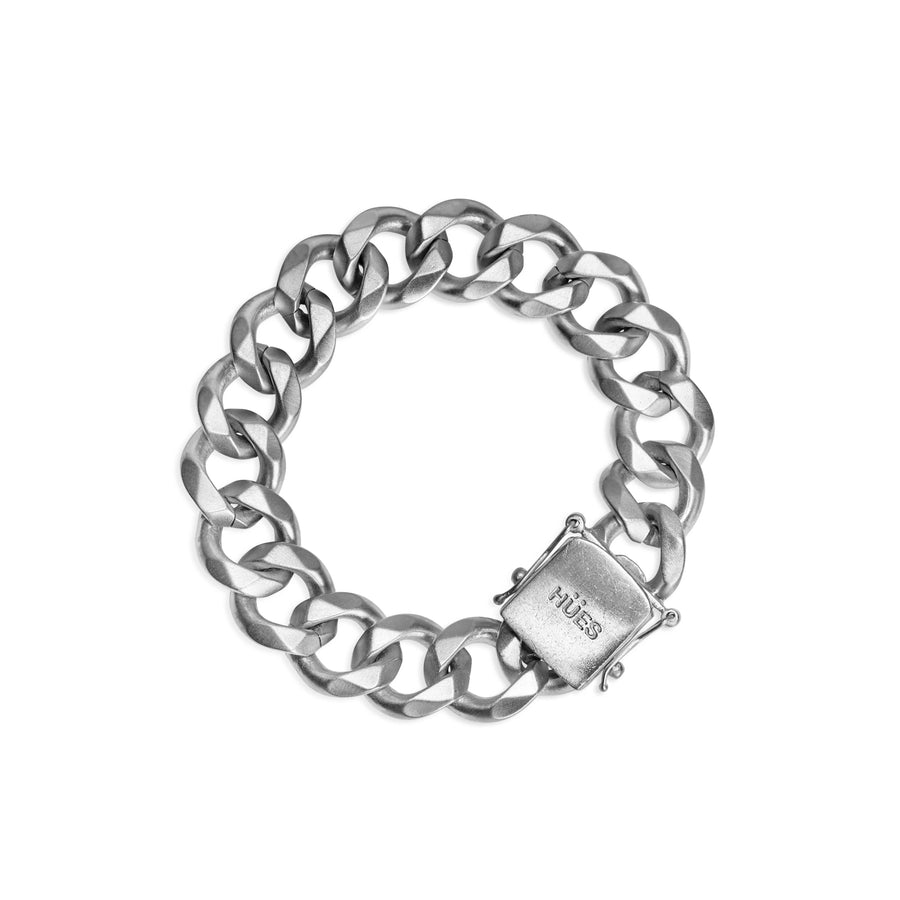 HUES - SILVER  BOX CLASP BRACELET