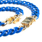 HUES - COBALT BLUE BOX CLASP NECKLACE