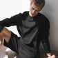 DPC BLACK OVERSIZED LONGSLEEVE SWEATSHIRT / SHIRT